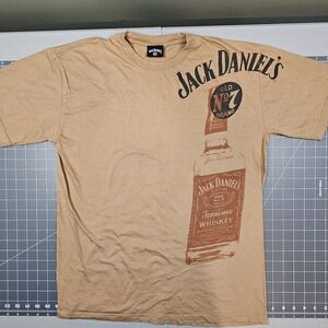 Jack Daniels Tshirt Mens Medium Y2K Whiskey Liquor Balzout Skater Biker Street